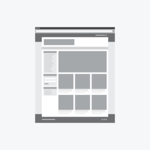 An ecommerce wireframe